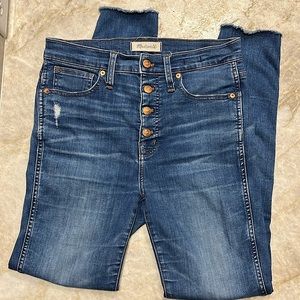 MADEWELL 10 in. High rise, skinny jeans
